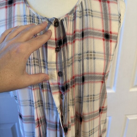 The Limited Mini Dress Tunic Large Plaid 90s Preppy Festive Work Office Cute - Picture 4 of 16